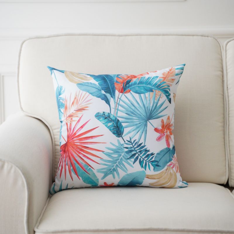 Washable Waterproof Color Throw Pillow Covers for Patio Chair Squarethrow Pillow Cushion Indoor Outdoor