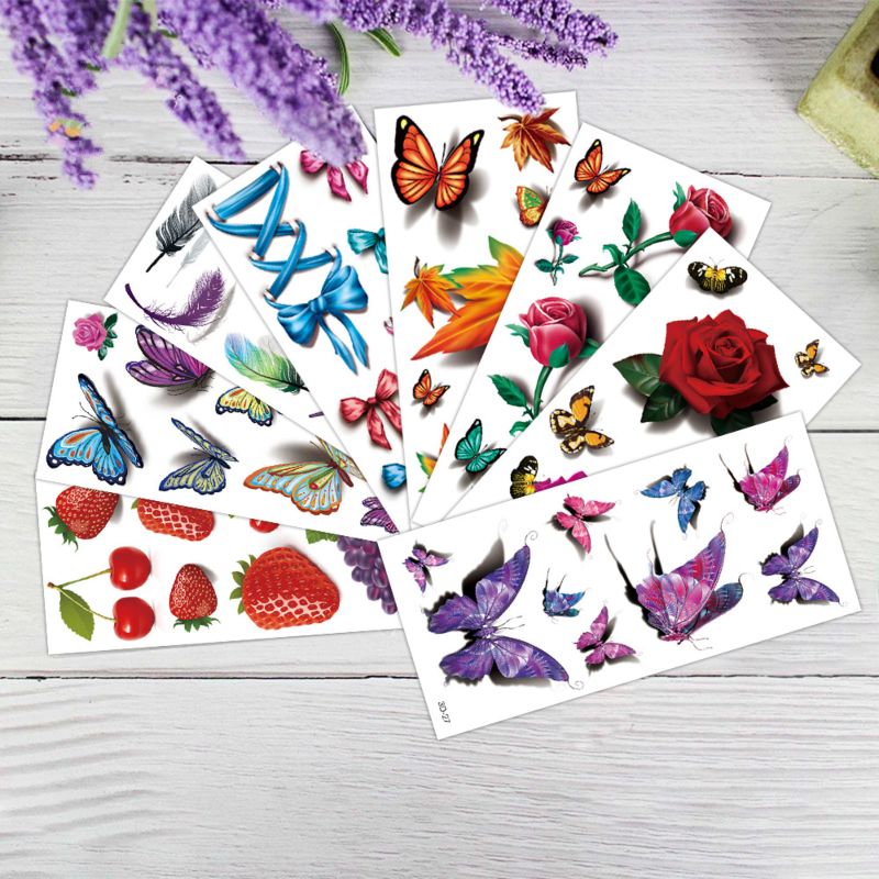 Waterproof Tattoo Sticker Non-Toxic 3D Tattoo Stickers Temporary 3D Tattoo