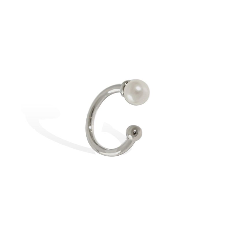 Wedding Bridesmaid Gift Conch Cuff Helix Piercing 925 Sterling Silver Pearl Ear Cuff Earring