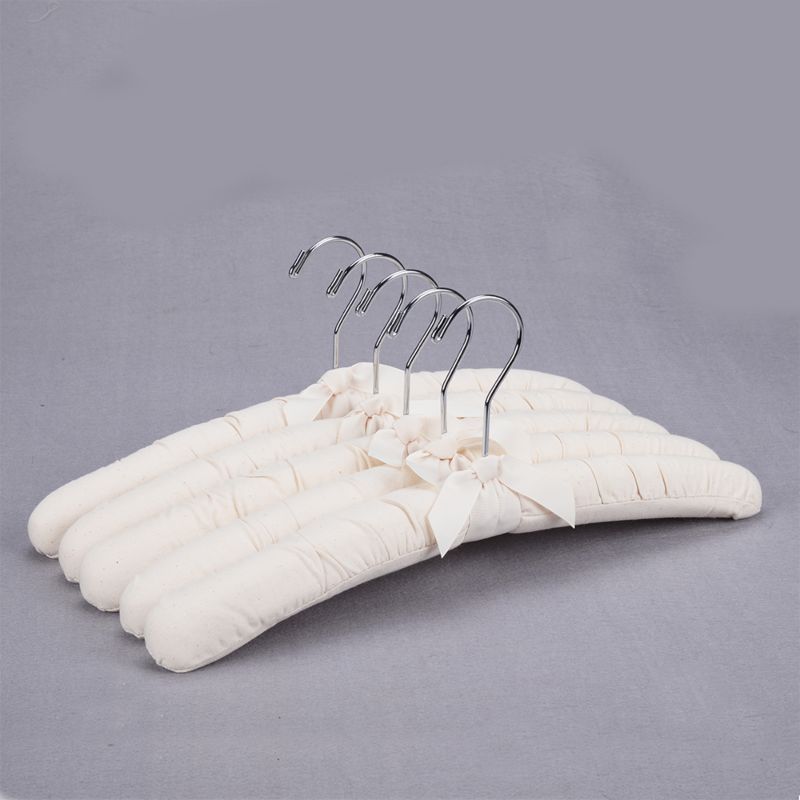 White Satin Paddded Coat Wedding/Formal Dress Hangers