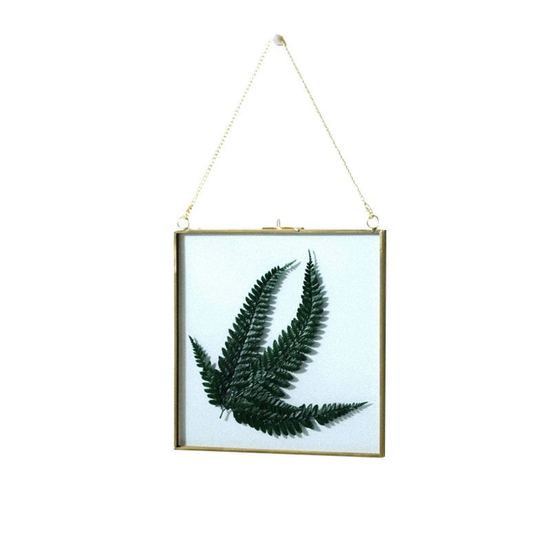 Wholesales Hanging Floating Double Sides Glass Picture Frame Pressed Flower Frame