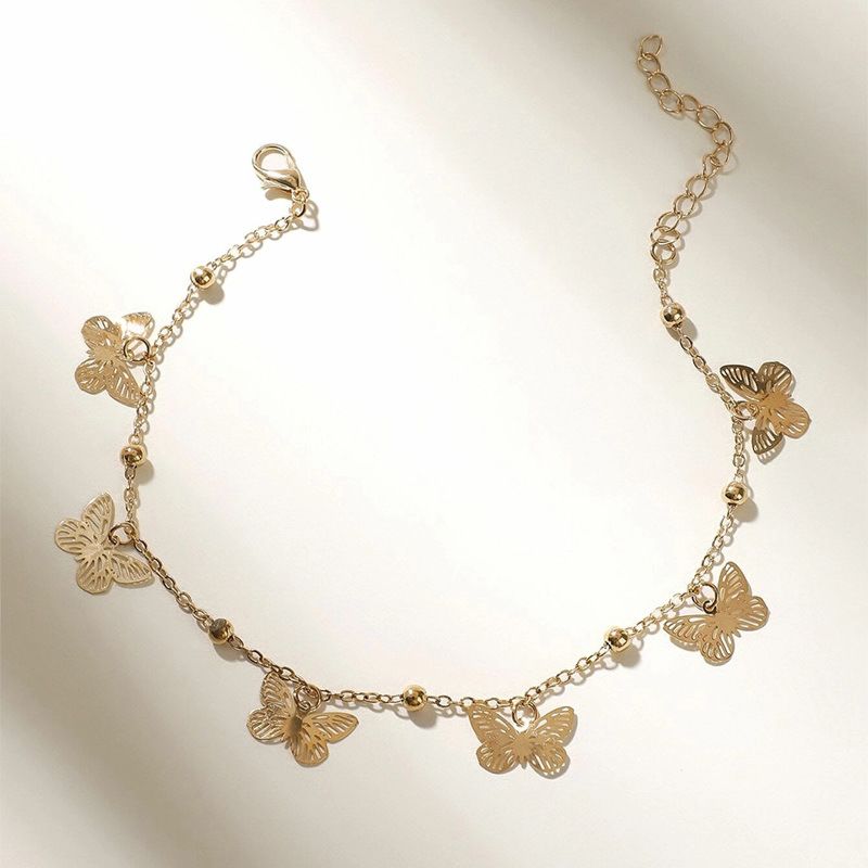 Wholsale Anklets Butterfly Chain Ankle Bracelet Women Anklet Bracelet