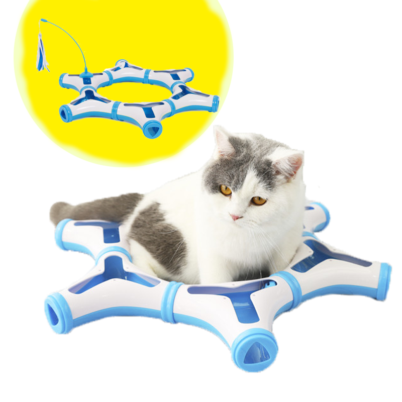 Whosale Stock 360 Degree Rotation Electric Kitty Teaser Rolling Balls Cat Toy