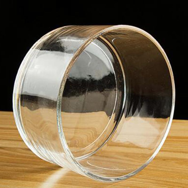 Wide Glass Cylinder Vase