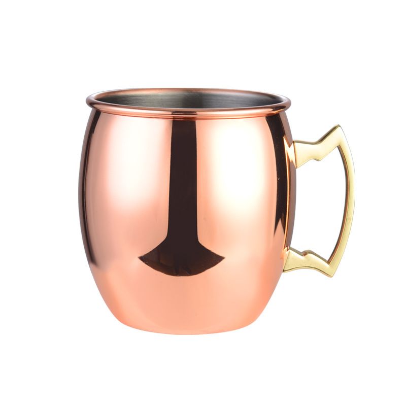 Wideal Copper Hammered Moscow Mule Mug 18Oz Wine Drinking Mugs Cup Bar Gift
