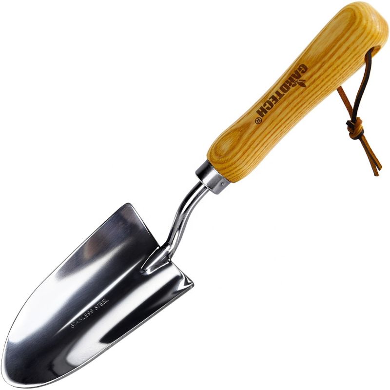 Winslow&Ross Stainless Steel Garden Soil Trowel Scoop Dig Tool Yard Spade with Manchurian Ash Wood Handle Shovel