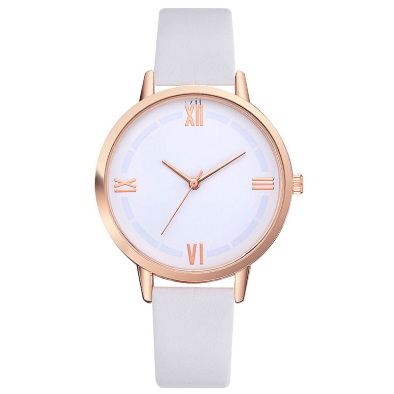 Wj-8312 Stylish Woman Multicolor Watches Circle Dial Creative Leather Band Popular Ladies Wrist Watches