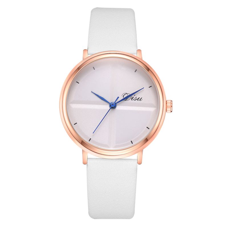 Wj-8372 White Ladies Leather Band Quartz Watch