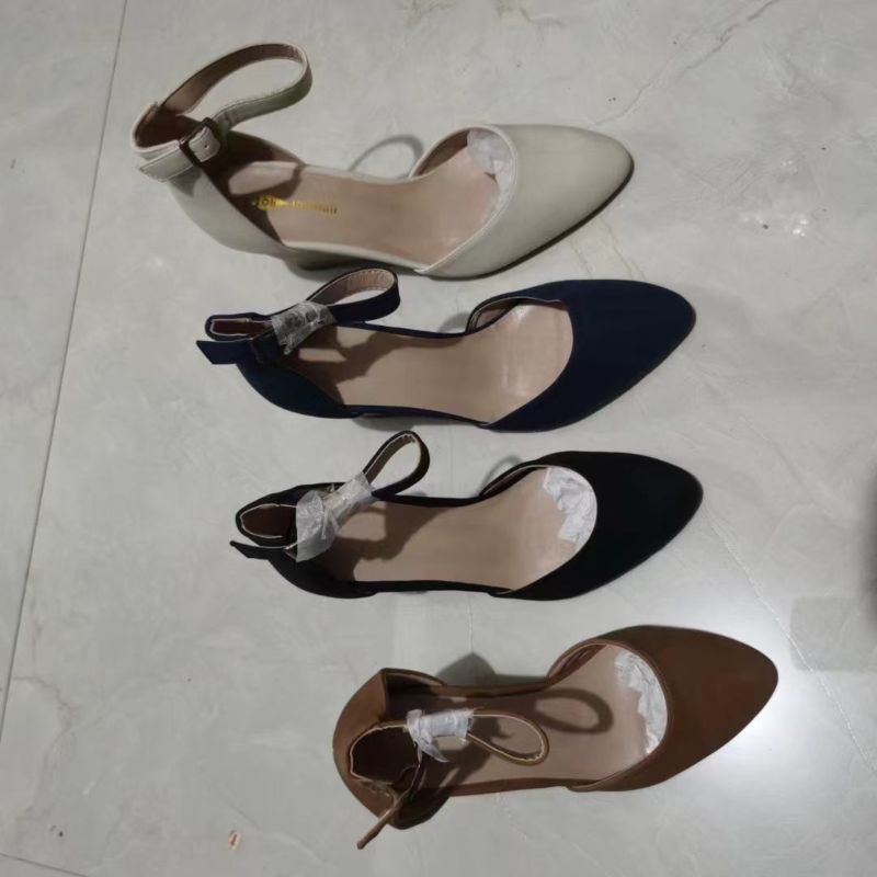 Women Pu Leather Bow Tie High Heel Shoes Lady Classic Comfortable Party Pumps Cute Shoes