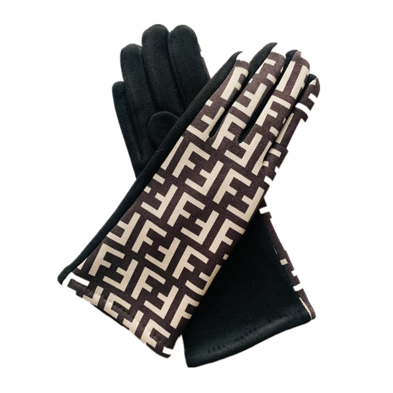 Women's Motorcycle Bicycle Imitation Leather Velvet Gloves