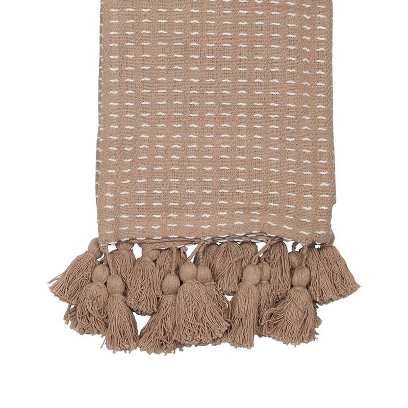 Yarn Craftsman Soft Acrylic Hand Woven Kadin Throw Tassel Blanket