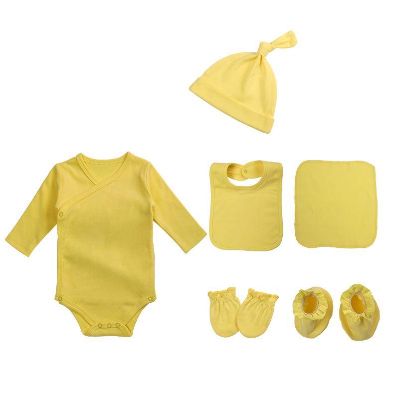 100% Cotton Baby Boy's Rompers Babies Girl Clothes Newborn Infant Knitted Kimono Bodysuit Solid Baby Kimono Romper Set