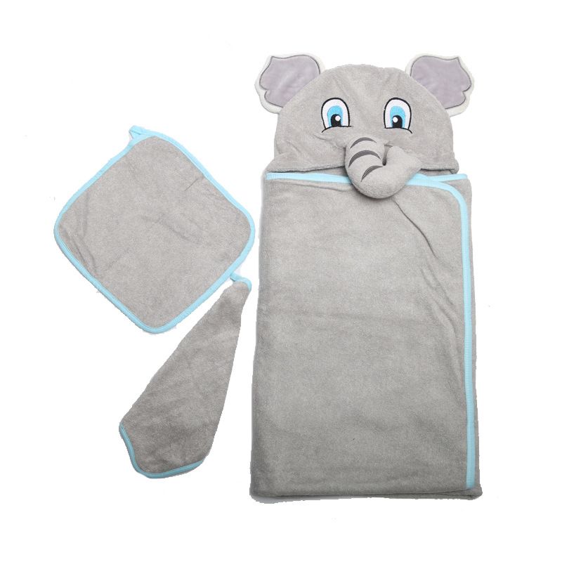 100% Organic Bamboo Eco-Friendly Baby Hooded Bath Towel