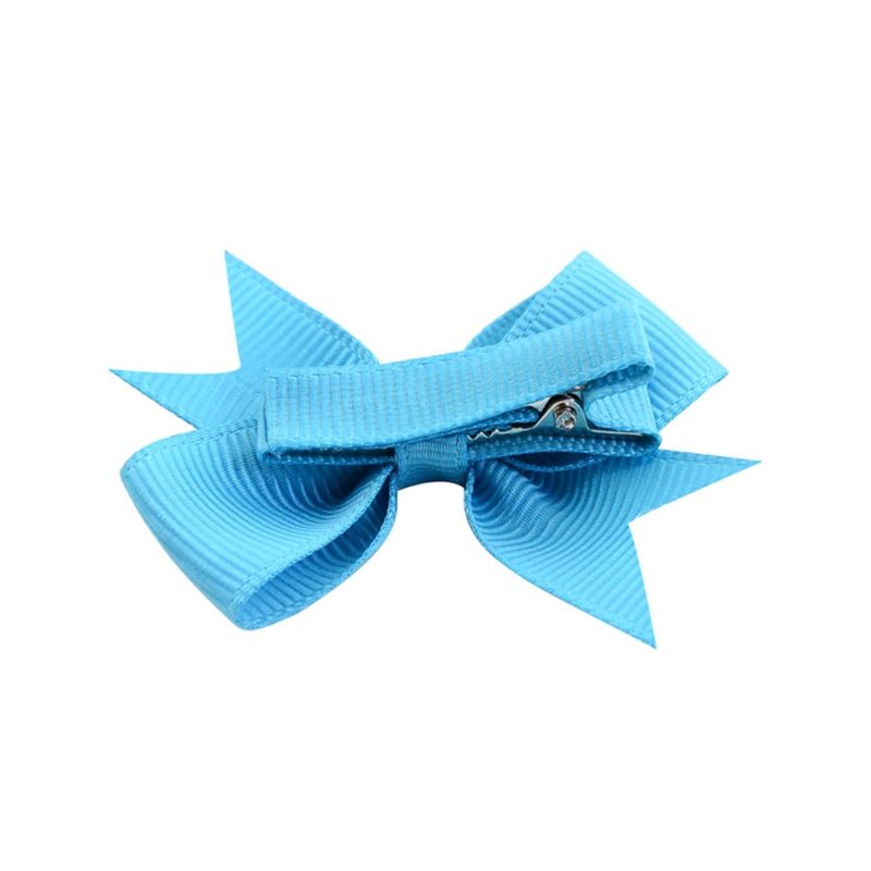 2.2 Inch Small Swallow Tail Ribbon Hair Bow with Full Lined Clip for Little Baby Girls Kids Hair Accessory 811