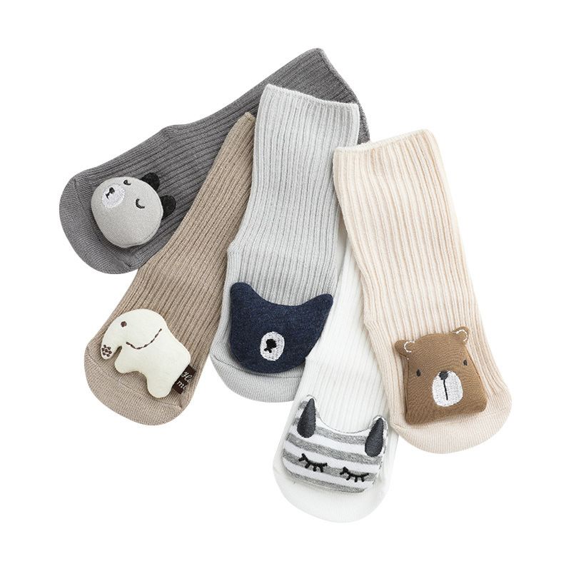 3D Cartoon Animal Anti-Slip Baby Socks for Kids Infant Socks Knitted Sock for 1-3 Years Old Children