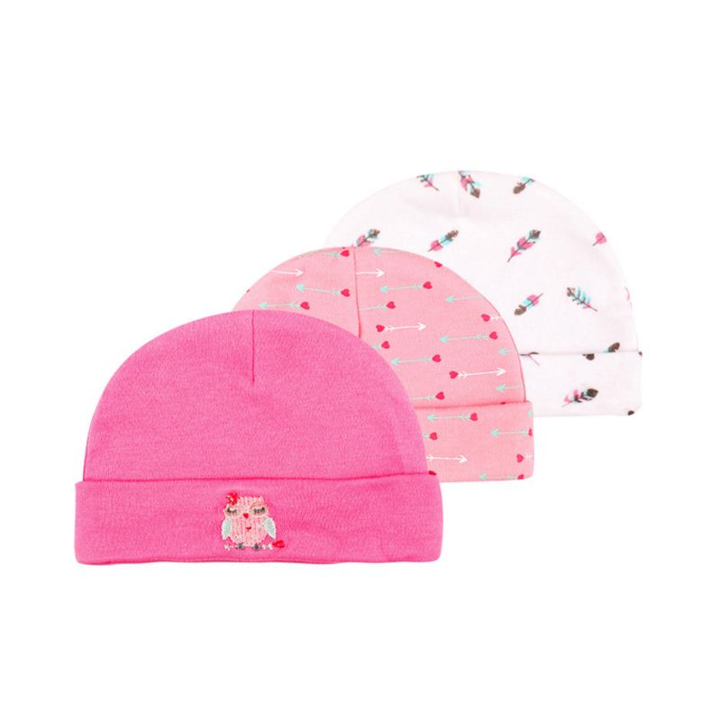 3Pcs/Lots 100% Cotton Baby Cap
