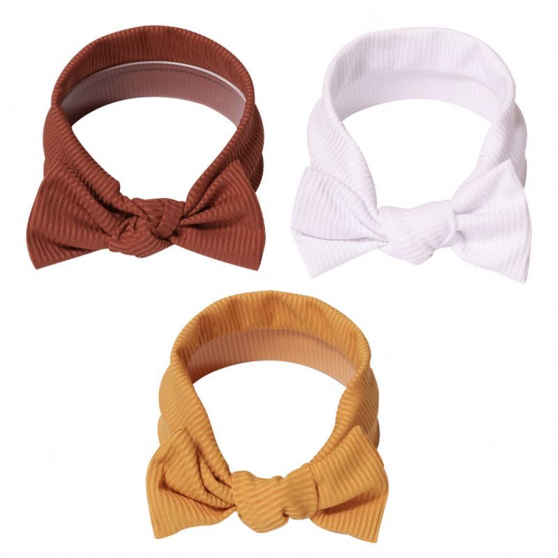 3Pcs/Set Baby Solid Color Cross Knot Headband Knitted Hairbands Set Hair Accessories