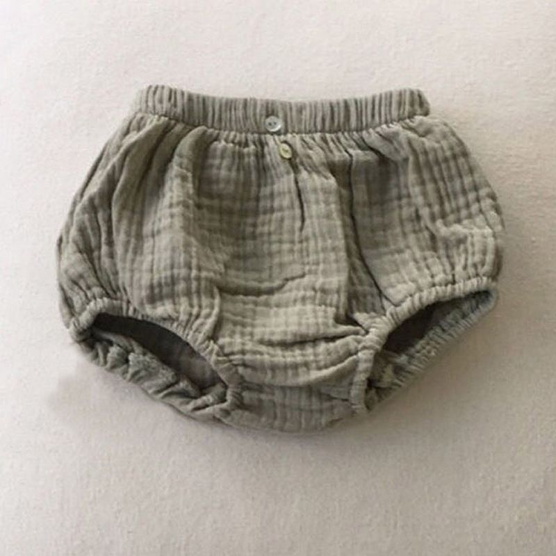 Autumn Organic Cotton Baby Bloomers Linen Casual Unisex Boutique Bloomer