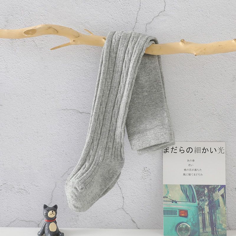 Baby Girl Tights Toddlers Cable Knit Leggings Kids Cotton Pantyhose for Boys and Girls