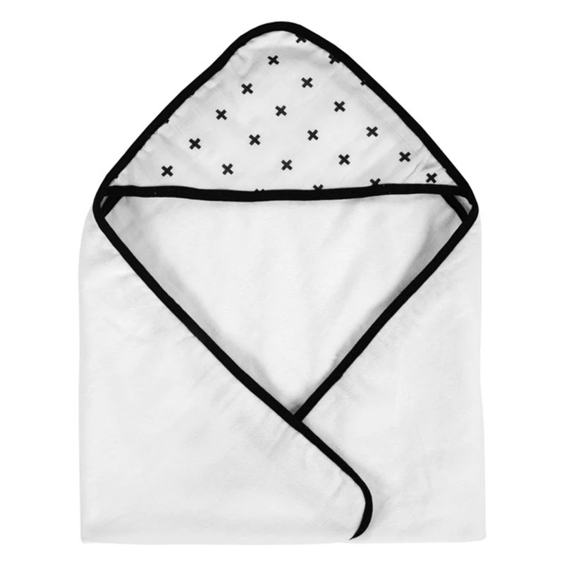 Baby Organic Cotton Muslin + Terry Hooded Towel