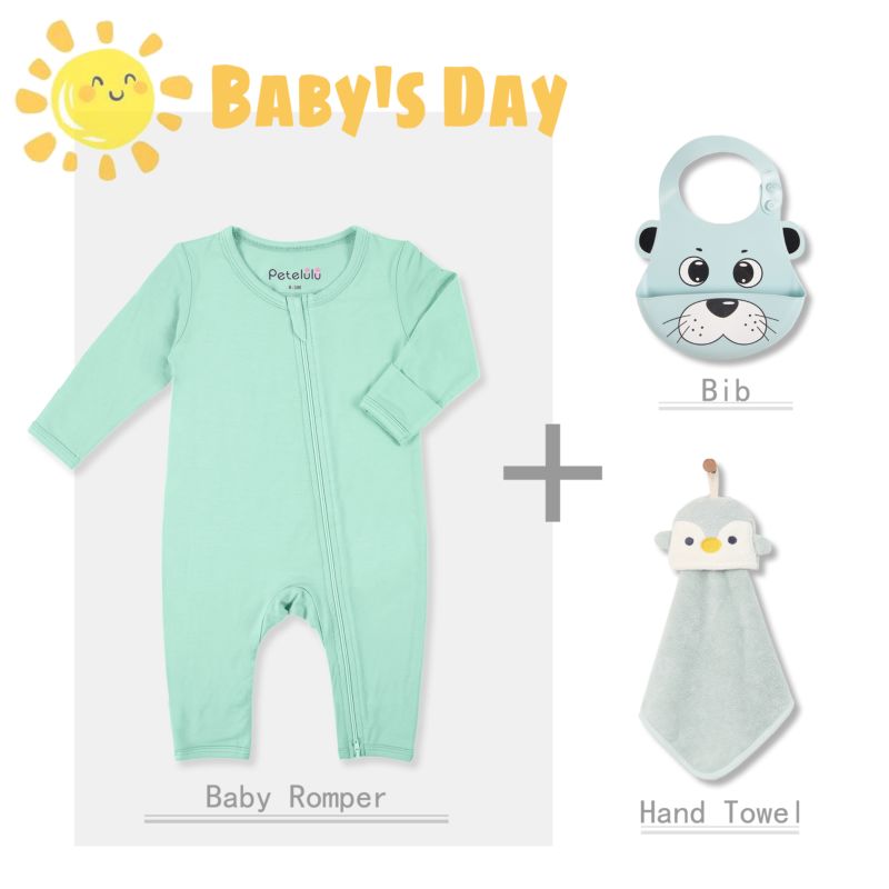 Baby Romper Professional of Comfortable Unisex Baby Pajamas with Zipper 100% Bamboo Fiber