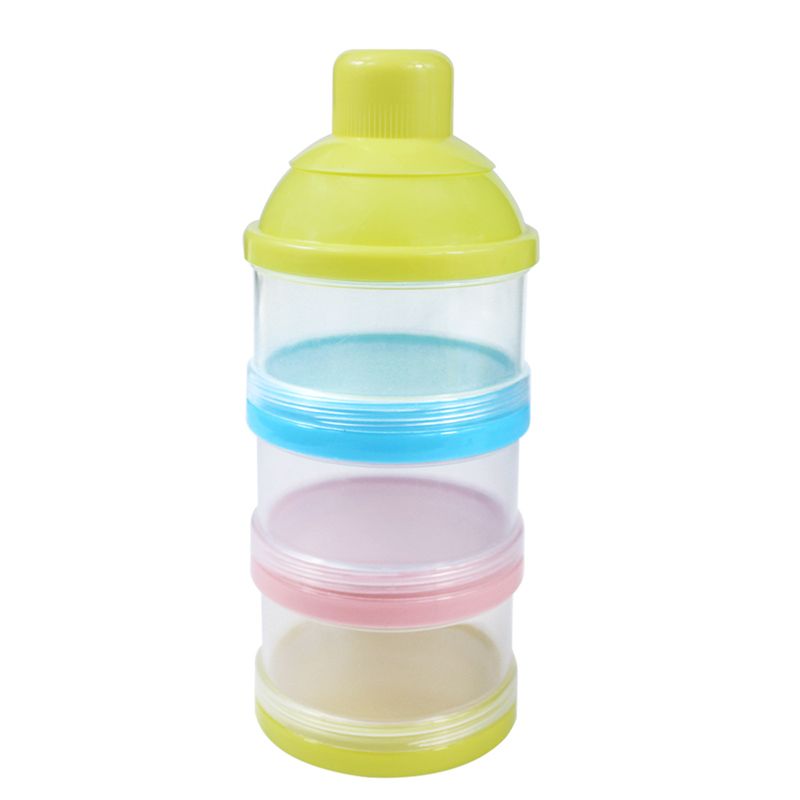 Baby Three Grid Milk Powder Bottle Feeding Box Formula Dispenser Food Container Toddler Food Storage Box for Kids