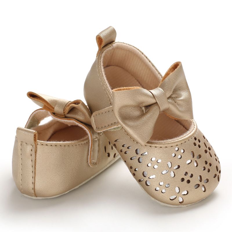 Baby's Shoes Hollow and Breathable Princess Shoes Soft Sole Walking Shoes