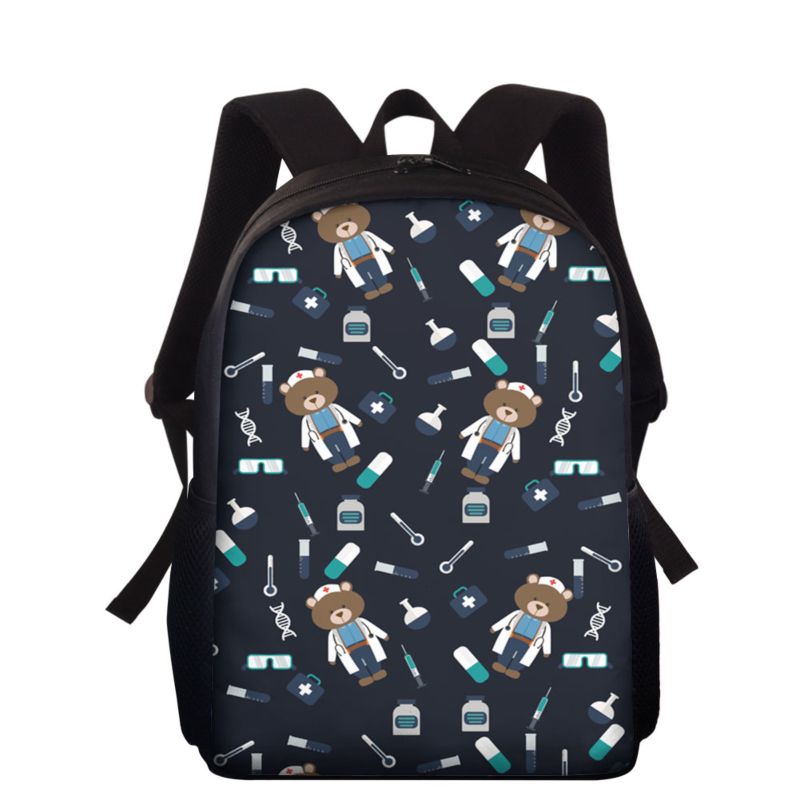 Backpack Children Lovely Cartoon Bear Print School Bags for Teenagers Animal Book Bags