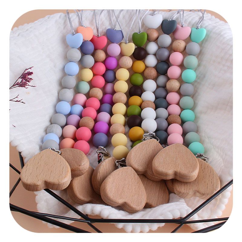 C'dear Multi-Colored Comprehensive Wood Educational Children Shaking Baby Rattle and Teether Giftset, Teething Ring//