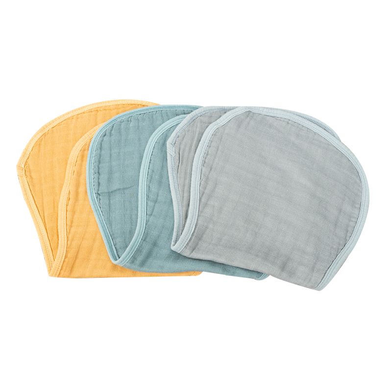 C'dear Sales Soft Baby Solid Color 100% Organic Cotton Bamboo Burp Cloth Muslin Baby Bandana Bib Burp Cloth//
