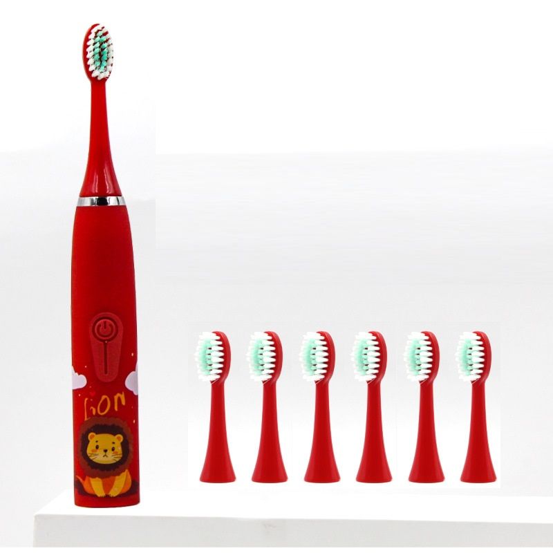 Colorful Cute Lovely Cartoon Design Ultrasonic Eletric Toothbrush Slim Smart Electric Tooth Brush for Kids