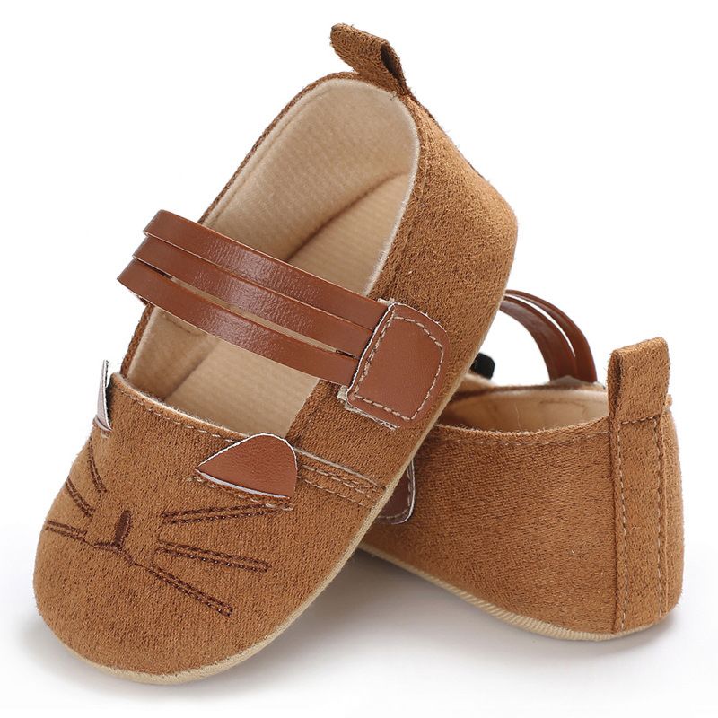 Cat PU Leather Baby Boys Girls Casual Shoes Beautiful Soft