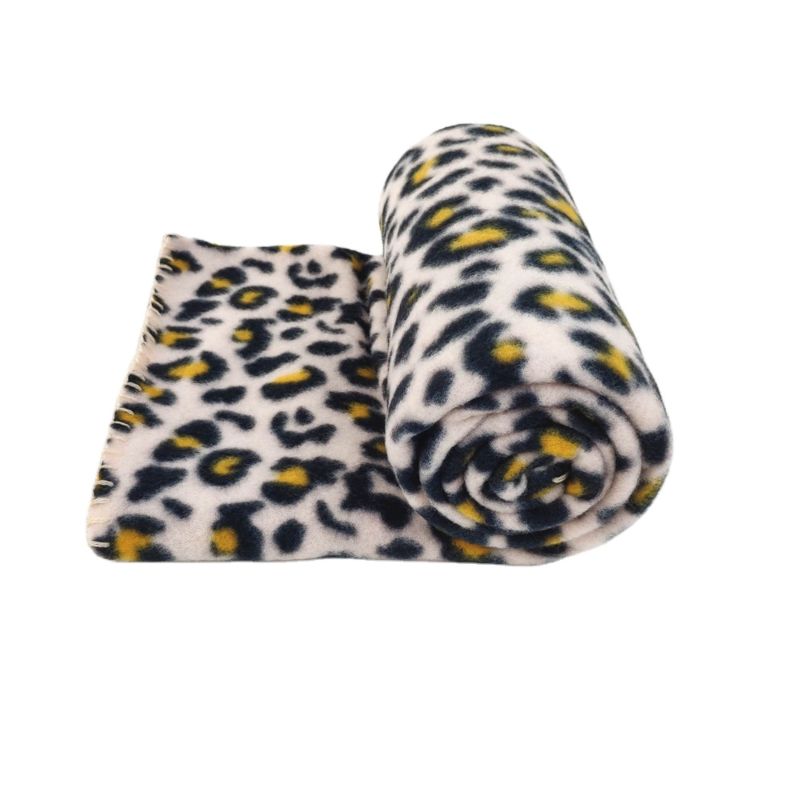 Design Print Leopard Cheetah Polar Fleece Blanket