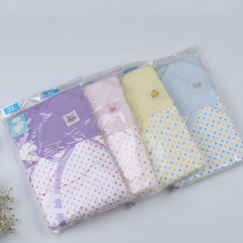 Double Combed Cotton Baby Garment for Autumn Newborn Baby Side Open Armguard