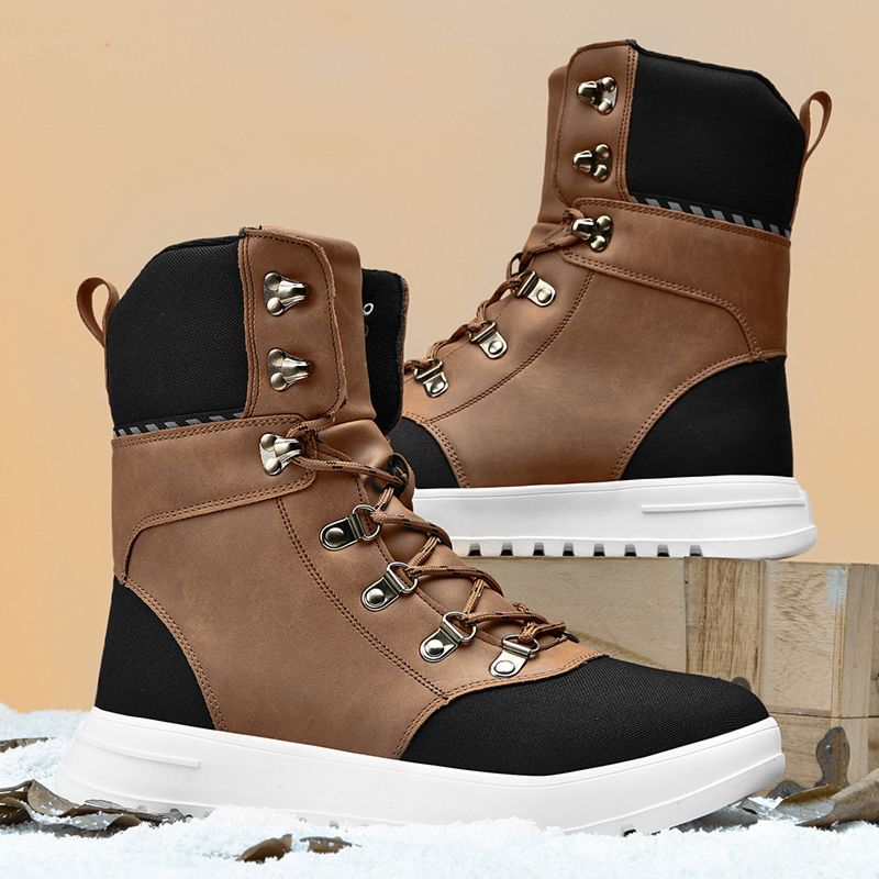Eva Keep Warm Cotton Shoes Cold Protective Low Top Mens Snow Boots