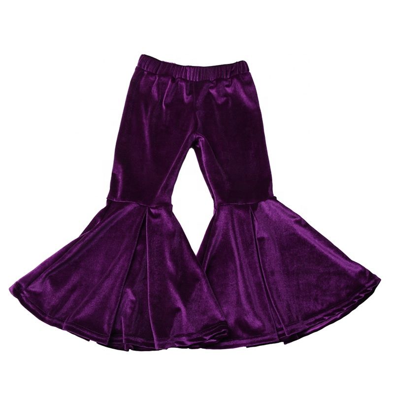 Girls Leggings Velvet Bell Bottoms Big Bell Velvet Comfortable and Soft Flare Pants