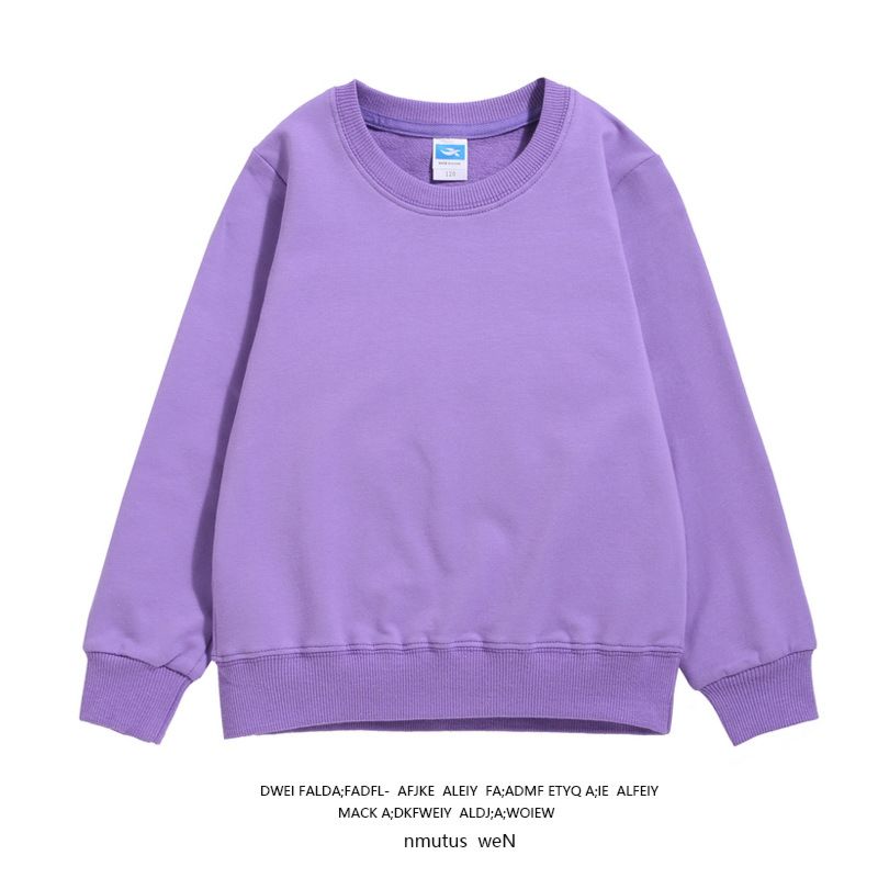 Kids Baby Plain Hoodie Oversize Crew Neck Pullover for Children Boy