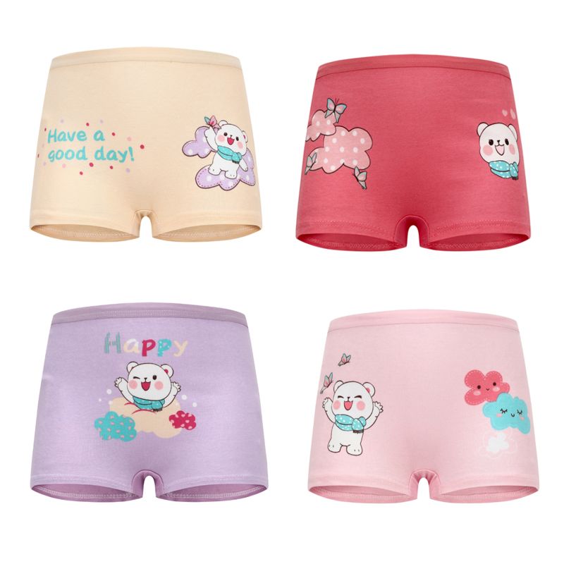 Kids Cotton Children Girls Underwear Soft Boxer Shorts Girl Panties