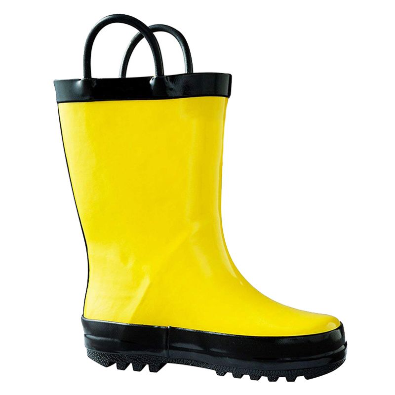 Made Children Waterproof Shoes Kids Cowboy Yellow Color Rain Boots