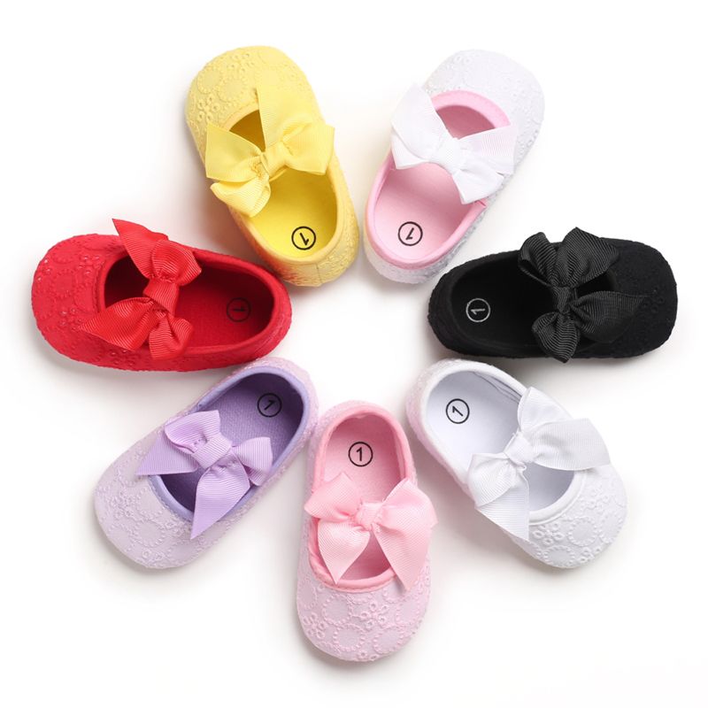Mary Jane Bowknot Anti-Slip Wedding Party Baby Girl Shoes