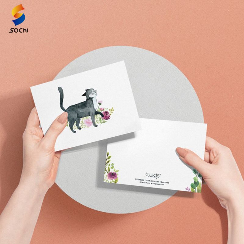 Printing Birthday Greetings Cards with Flowers Envelope Bluk Greeting Card Envelope Seasons Greetings Card