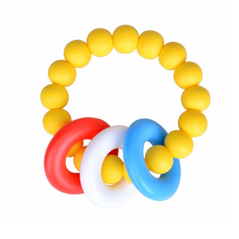 Safety Food Grade Bpa Free Chewing Bracelet Chew Toy Silicone Baby Teether