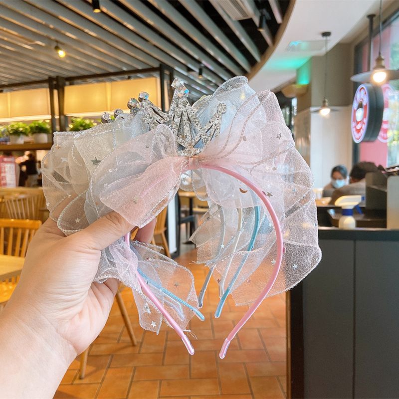 Shiny Crown Hairband Princess Girl Crown Headband for Kids Girls