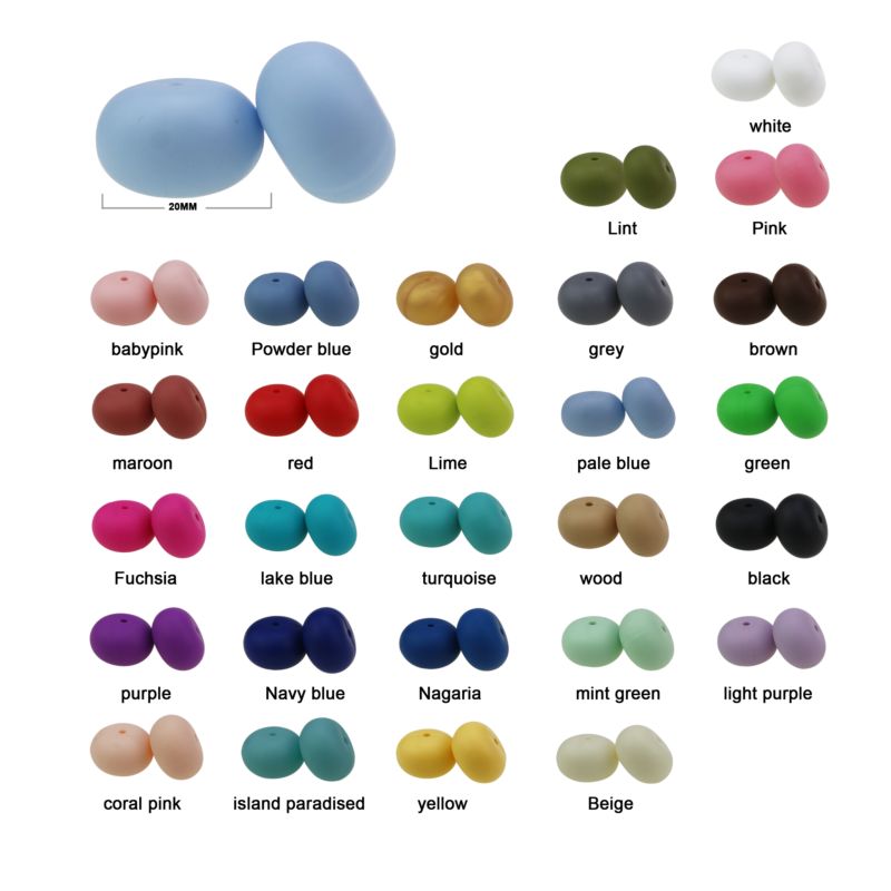 Abucas silicone beads