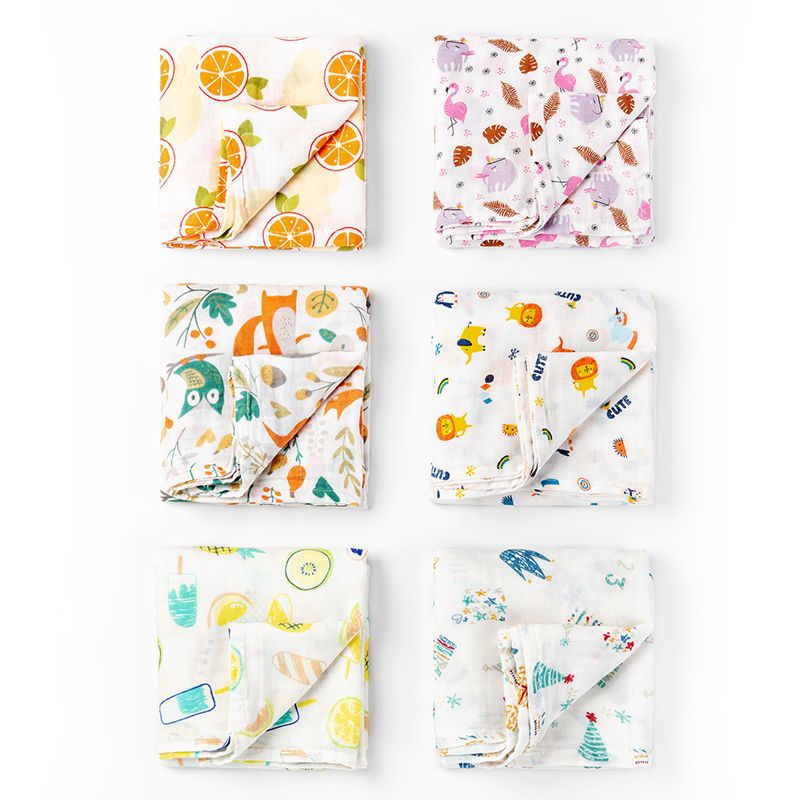 Skin-Friendly Blanket Swaddle Muslin Swaddle Wrap Design 100% Cotton Muslin Blanket for Baby Newborn Kids Children