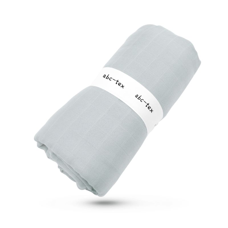 Solid Color Design Super Soft Lightweight Swaddle Multi Purpose Organic Bamboo Cotton Muslin for Baby