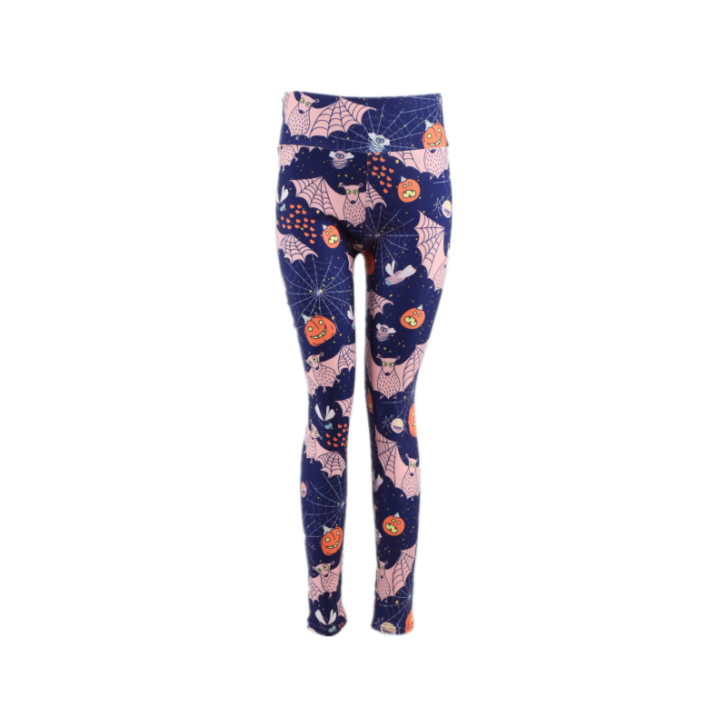 Stretch Pants Buttery Soft Tights Private Labels Brushed Spiders Halloween Holidays Leggings