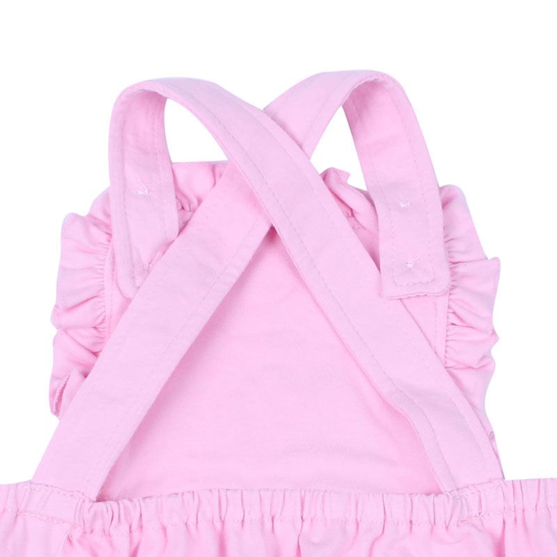 Design Boutique Light Pink Bubble Clothes Baby Girl Cotton Romper