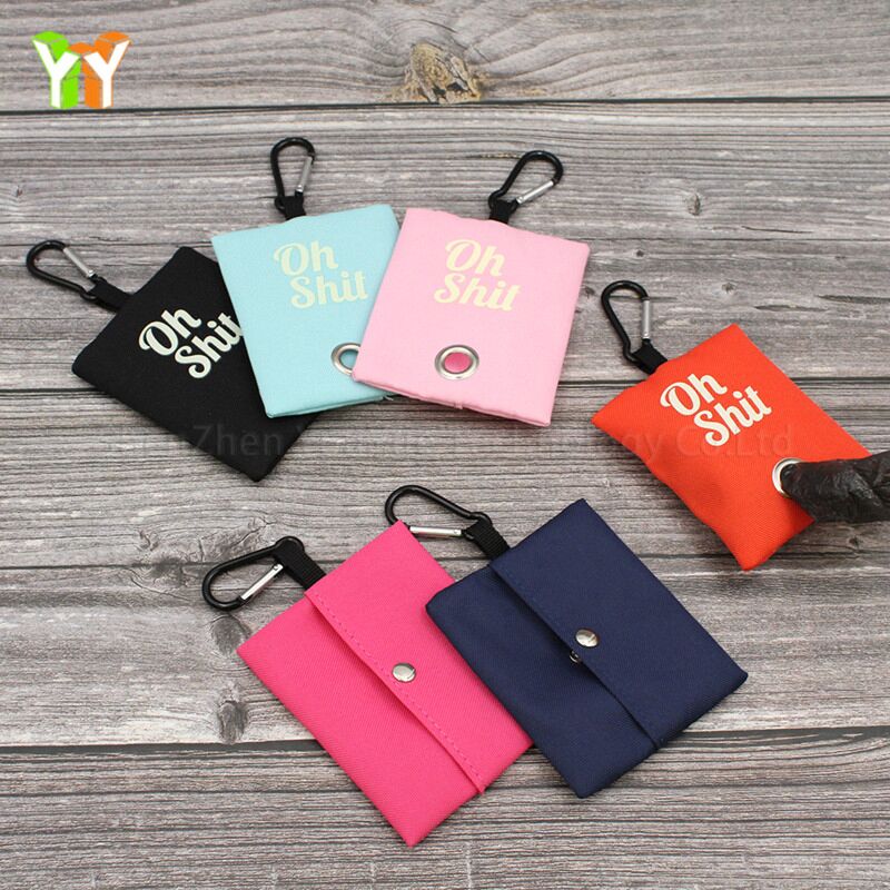 Dog Poop Bag Holder Dispenser Oh Shit Travel Pet Waste Bag Cover in Stock