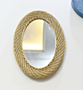 Rattan Mirror round Wall Hanging Pendant Wall Dressing Mirror Bathroom Mirror Woven Nordic Sunglasses Dream Catcher